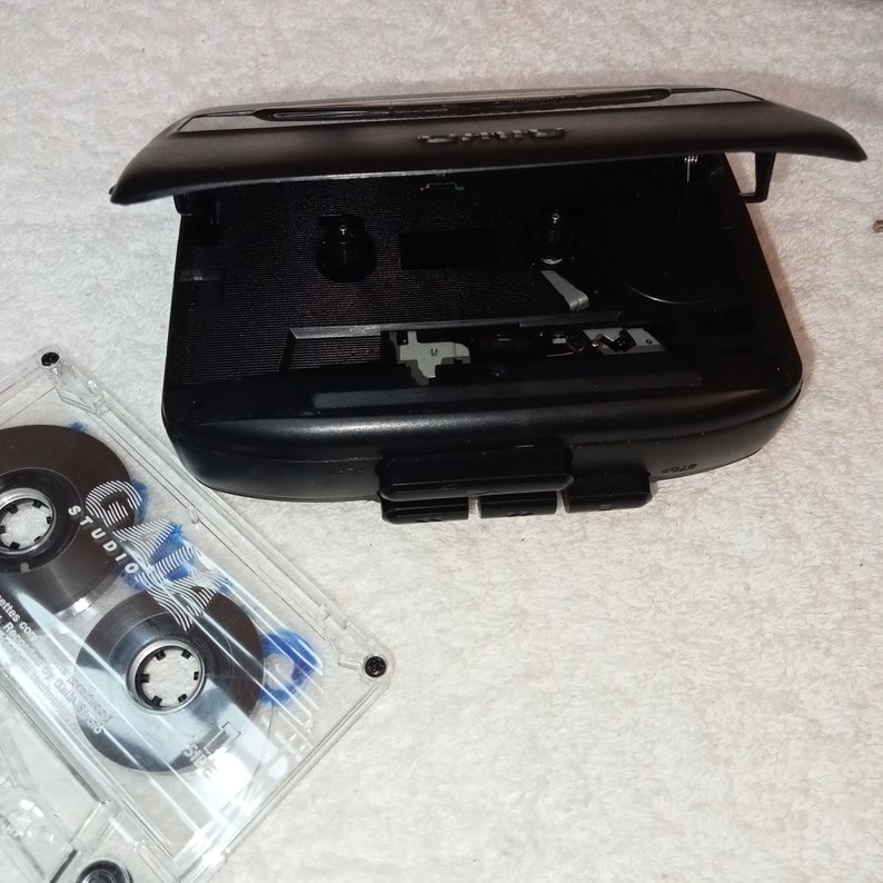 AIWA HS-PS110 Kassettenrekorder Stereo-Kassettenspieler Tragbarer Kassettenspieler Vintage Schwarz AIWA Plattenspieler Bild 8