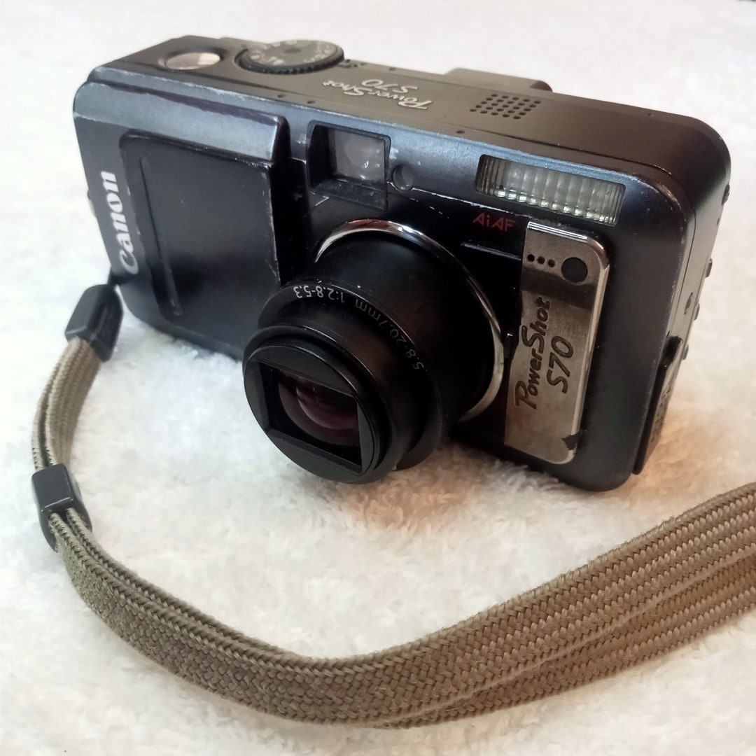 Canon Powershot S70 Digital Camera, Working Condition, 7.1 Megapixel Camera, Digital Compact Camera, 3.6 X Optical Zoom, Slider, Made in Japan - Etsy Canon Powershot S70 Digital Camera, Working Condition, 7.1 Megapixel Camera, Digital Compact Camera, 3.6 X Optical Zoom, Slider, Made in Japan - Etsy