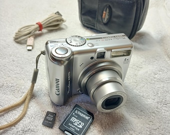 Canon Powershot A550 Digital Camera: Y2K Digicam, Retro 2000s