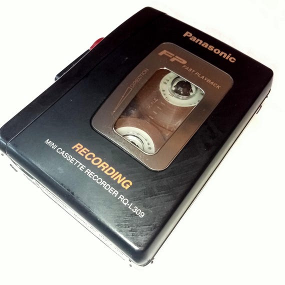 Working Mini Cassette Voice Recorder, Panasonic RQ-L309, Fast