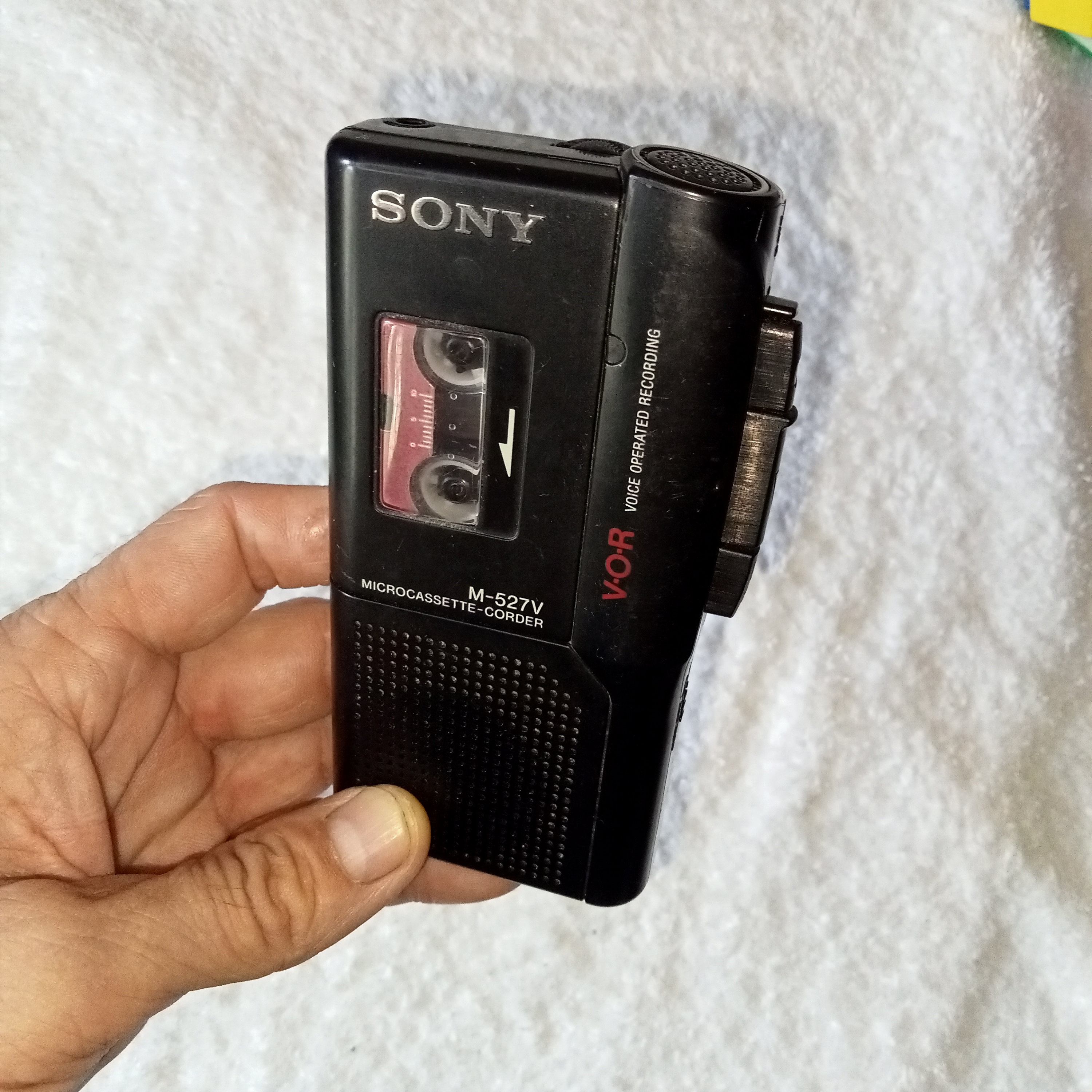 SONY カセットコーダー M-527 ケース付き Micro cassette tape