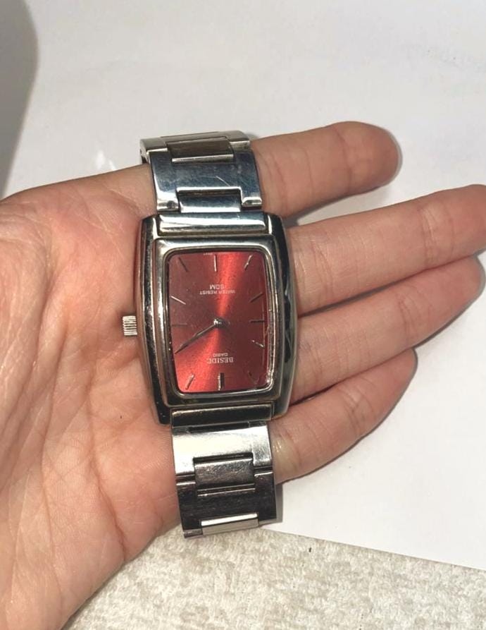 Vintage Red Casio Watch - Etsy