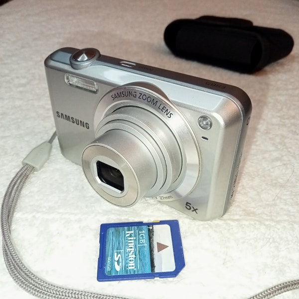 Samsung ES 65 Working Digital Camera, 10.2MP Compact Digital Camera, 5x Optical Zoom, SD Card, 4.9-24.5mm, Silver, Compact, Stylish