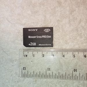 Tarjeta de memoria de trabajo Sony Memory Stick PRO Duo, 2 Gb, Japón, Magic Gate para algunos tipos de videocámaras y cámaras Sony