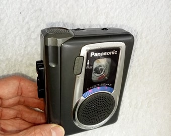 Mini enregistreur de cassettes fonctionnel Panasonic RQ-L10, lecteur de cassettes, lecteur de cassettes portable, enregistreur vocal Panasonic avec haut-parleur.vintage