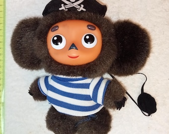 ヴィンテージ　チェブラーシカ　ぬいぐるみ ソビエト チェブラーシカ。ヴィンテージ チェブラーシカ コック