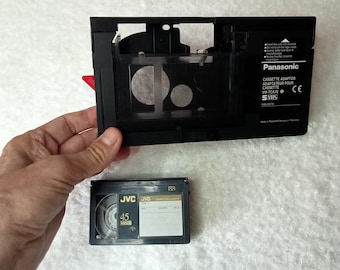 Adapter for Panasonic S VHS VW-TCA7E Cassettes, for VHC Video