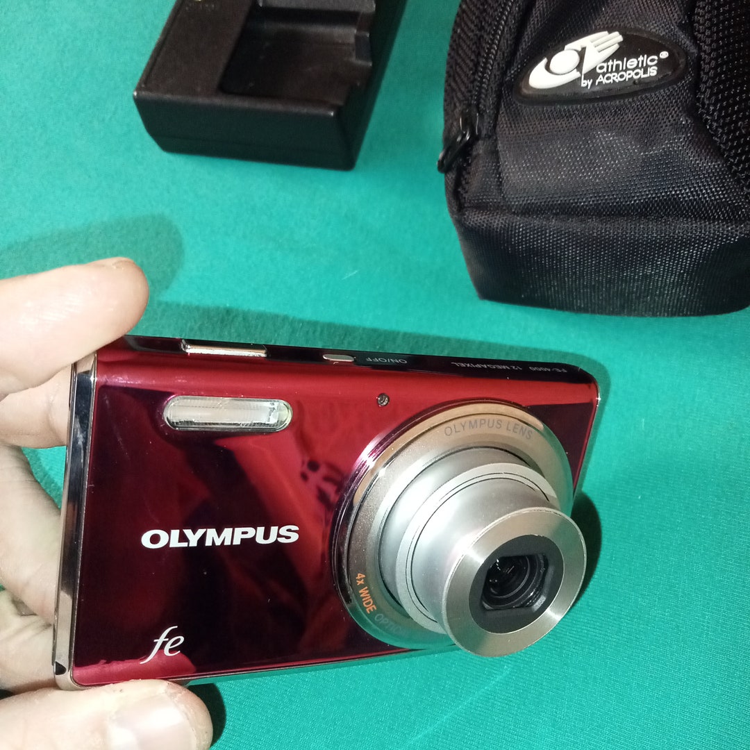 Olympus Fe4000 Digital Working Red Camera, Olympus 4x Optical Zoom,12