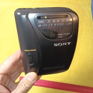 Sony Walkman WM-FX163, Working Cassette Radio, Cassette Player, Portable Cassette Player, Vintage, Black, Sony Player