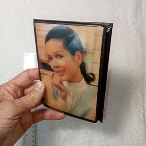 Monedero soviético Chica parpadeante, antiguo monedero de mujer de Alemania del Este del período de la URSS, 3d parteman de la RDA años 80, decoración soviética, regalo de Navidad