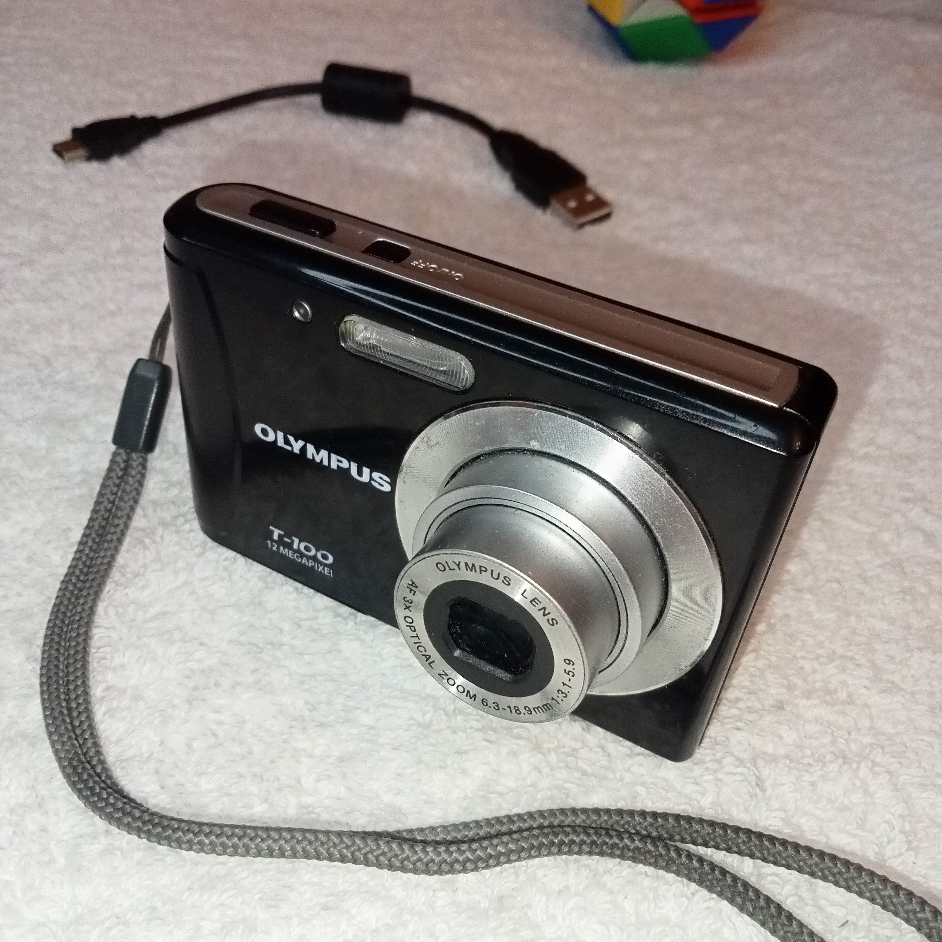 Working Olympus T-100, Digital Camera With Optical Zoom, Olympus