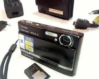With Box! Sony Cybershot DSC-T1 Black (2004) Y2k Digicam - Etsy