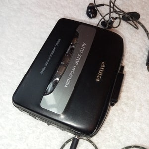 AIWA HS-PS110 Kassettenrekorder Stereo-Kassettenspieler Tragbarer Kassettenspieler Vintage Schwarz AIWA Plattenspieler Bild 10