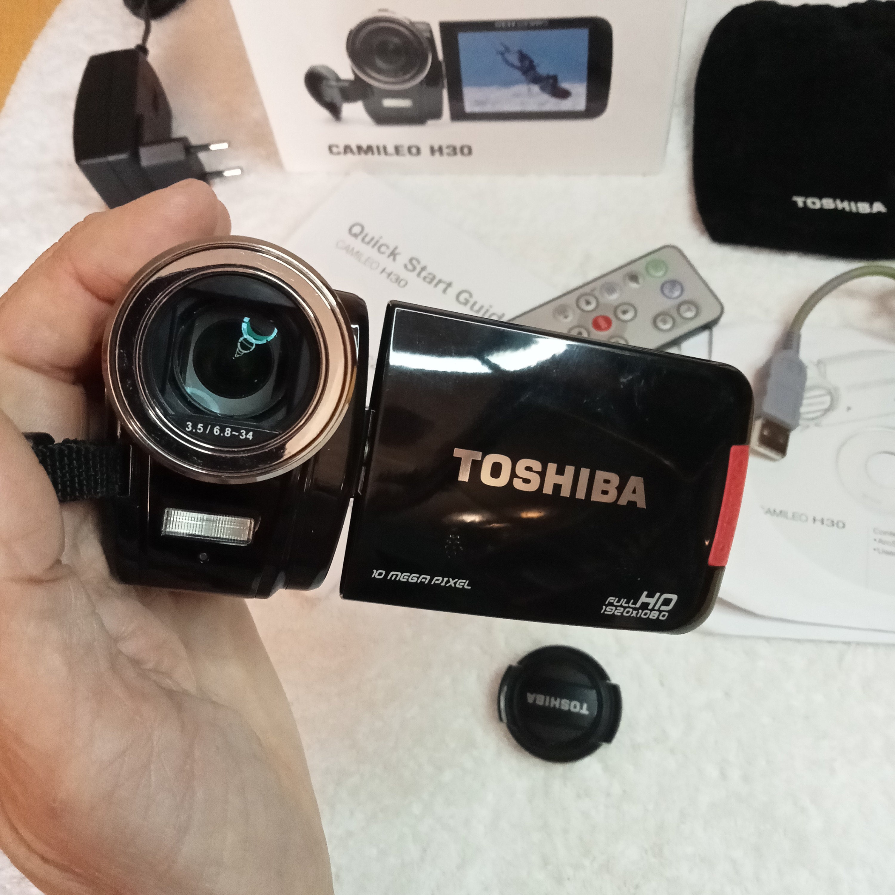 Working Video Camera Toshiba Camelio H30, Full HD, 10 MP, Digital Video
