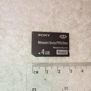 Tarjeta de memoria de trabajo Sony Memory Stick PRO Duo, 4 Gb, Japón, Magic Gate para algunos tipos de videocámaras y cámaras Sony