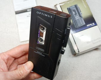 Mikro-Kassettenrekorder, sehr guter Zustand, funktionsfähig, Olympus Micro-38, 2 Geschwindigkeiten, einfache Bedienung, Vintage-Diktiergerät, Vintage-Dekoration