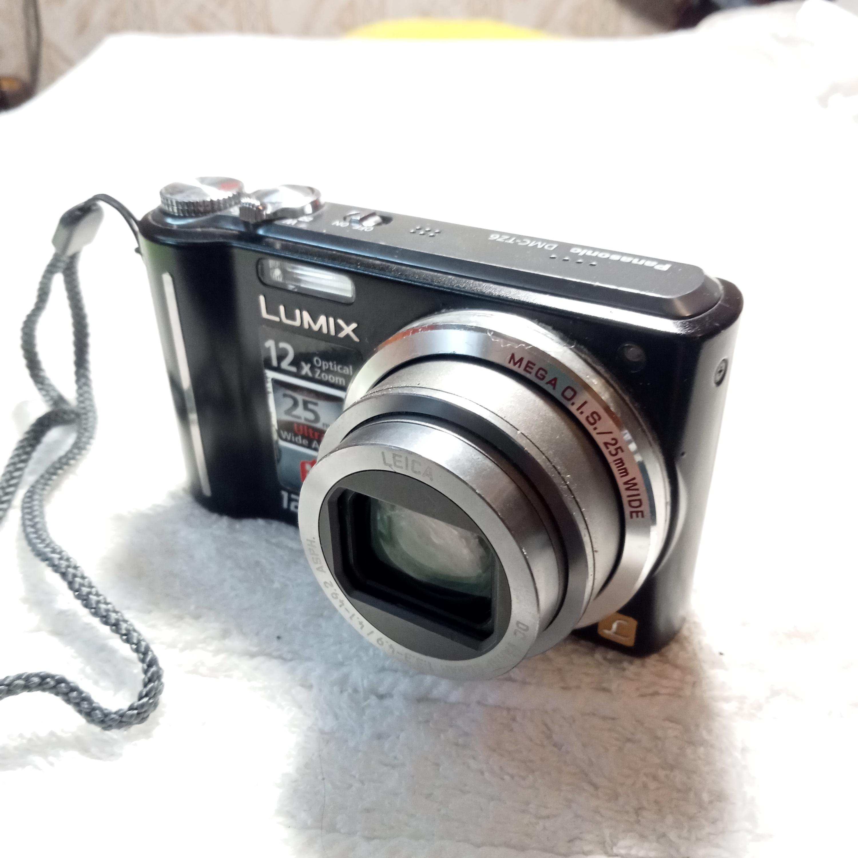 Working Digital Camera Panasonic Lumix DMC-TZ6 Black, Made