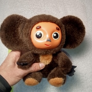 Soviet Cheburashka.Vintage Cheburashka, plush character,Vintage souvenir.Plush toy Plush Cheburashka Retro Cheburashka Cartoon toy