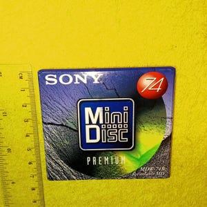 Nuevo minidisco sellado Sony MDW-74B, minidisco premium grabable MD, 2000