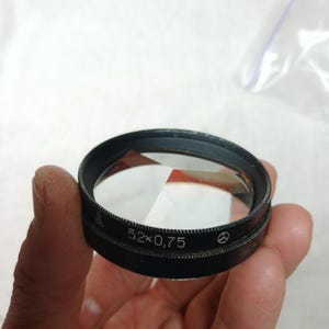 Light filter for lens 52 x 0.75, trick light filter, Soviet, for Helios, effective light filter, multiprism, diameter 52 mm