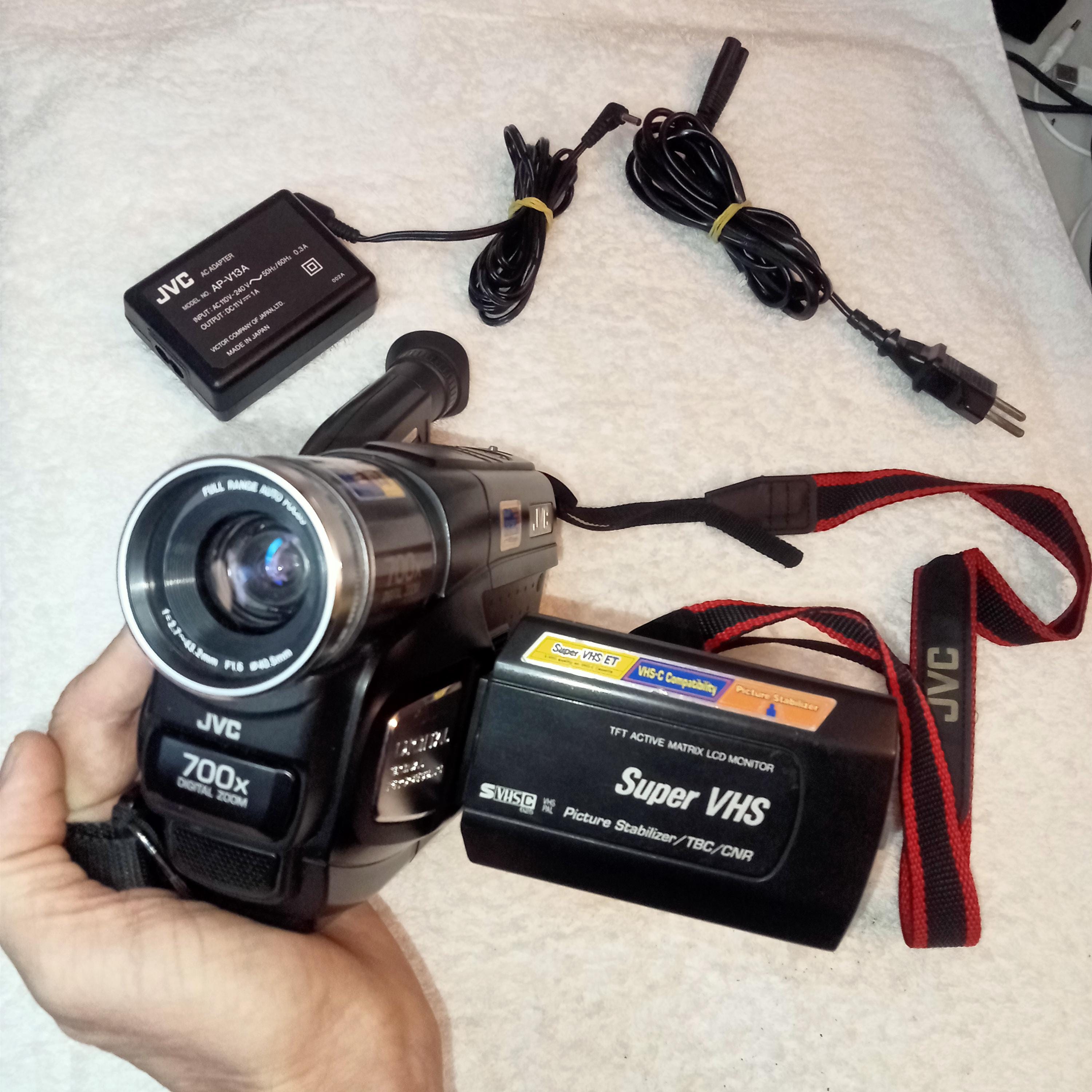 Video Camera JVC GR-SXM190AS, Super VHS-C, Black, Working