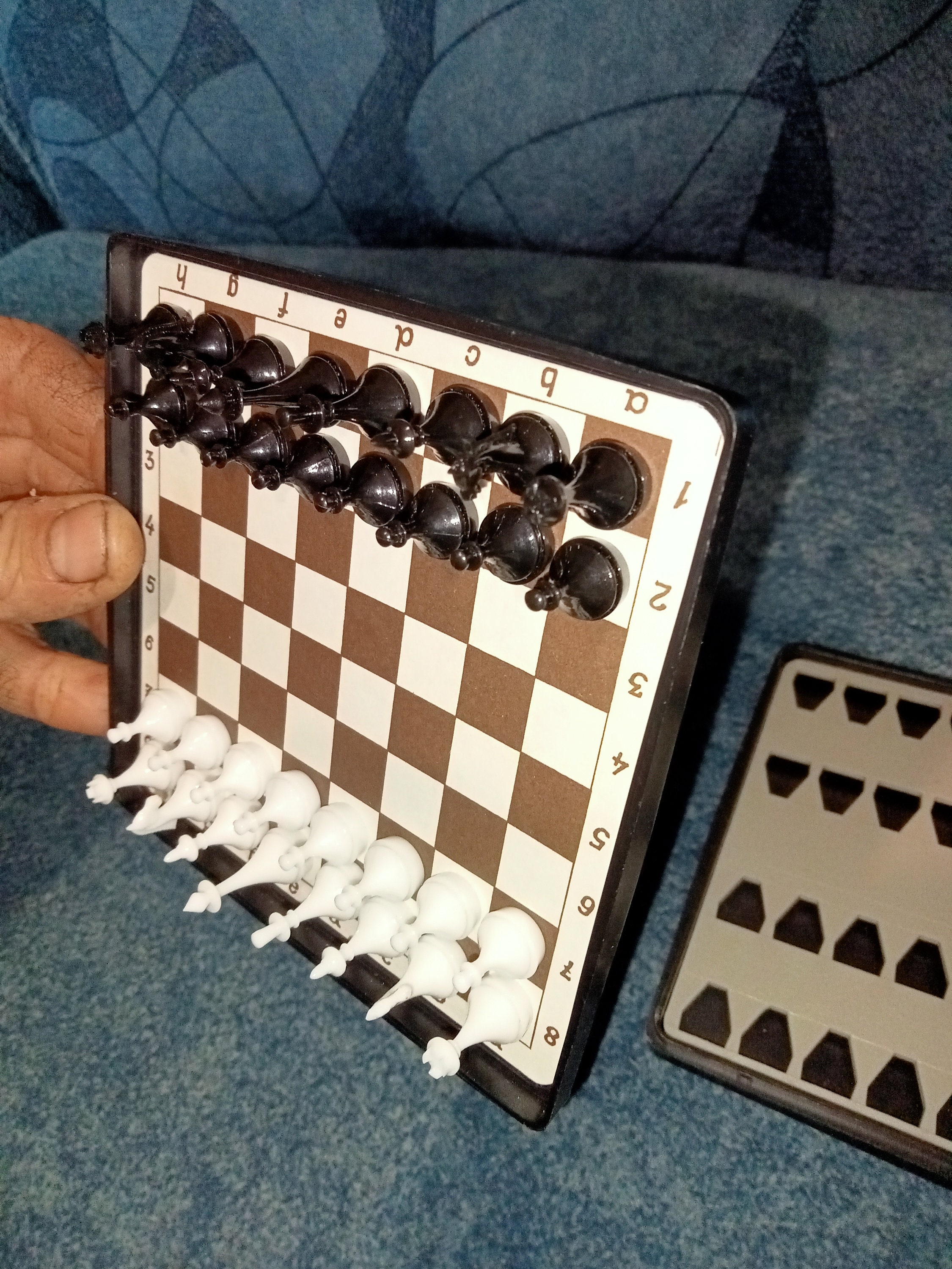 Pressman Chess Set Game Black & White Staunton Style Pieces Board & Rules  Unused