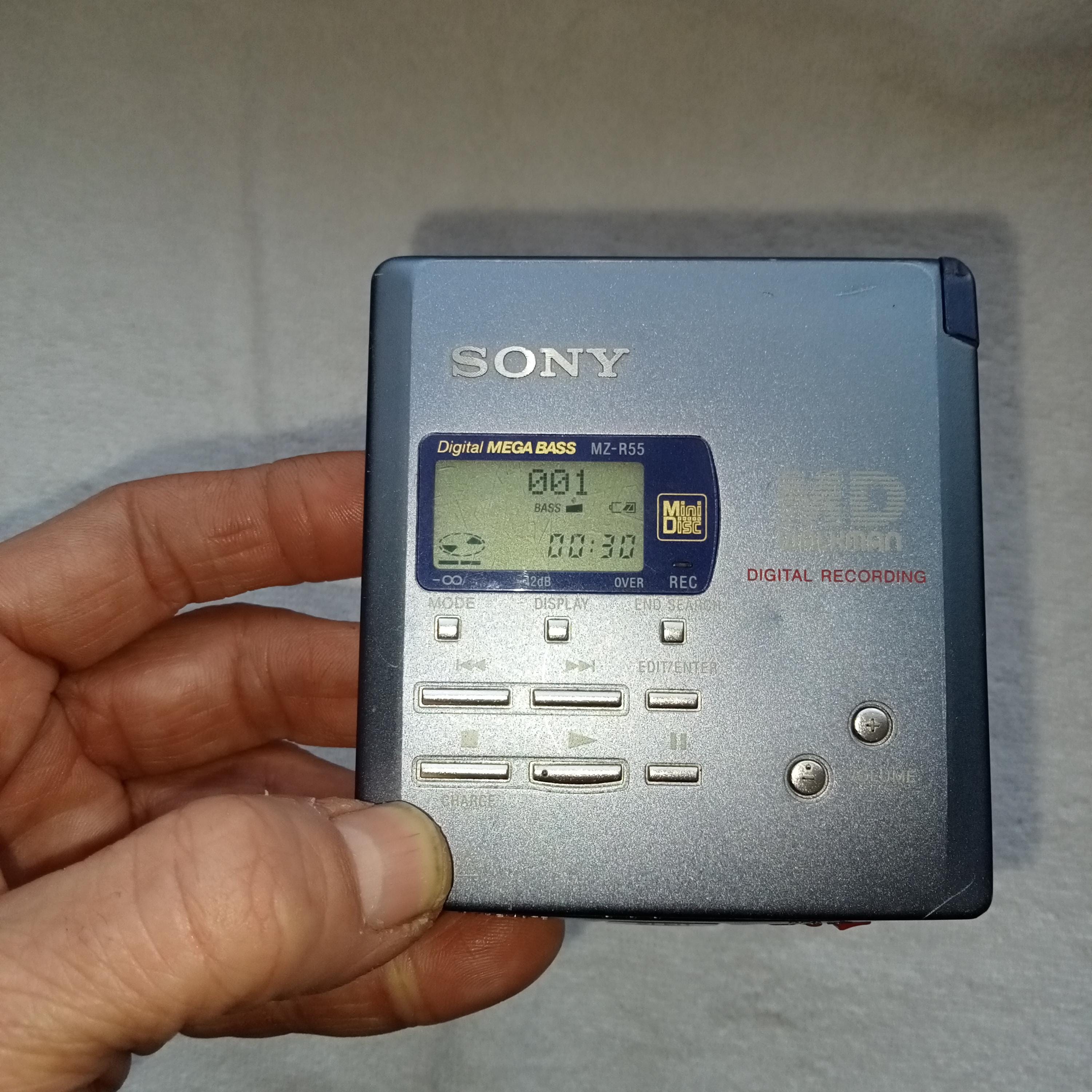 Sony Mz R55 Portable Md Player Sony MD Walkamn Portable Minidisc