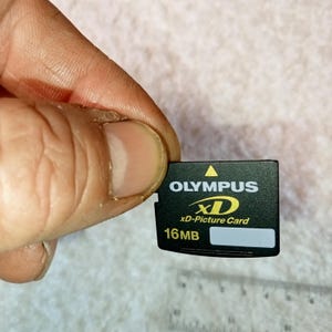 Tarjeta de memoria original en funcionamiento Olympus XD-Picture Card, tarjeta digital de 16 MB, tarjeta de memoria para algunos modelos de cámaras digitales Olympus, fabricada en Japón