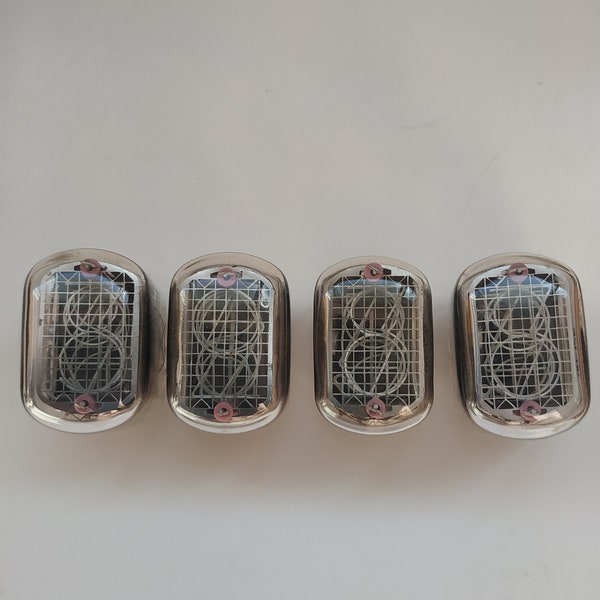 Lot of 4 IN-12  lamps for Nixie watches . Vintage Neon Tube Nixie In-12 IN-12A. in12 nixie kit ,  Set B-12 , new proven indicators