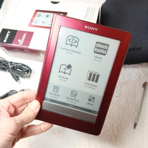 Libro electrónico Sony PRS-600 de 6 pulgadas, lector de libros electrónicos digital Sony, edición táctil de 500 MB, elegante, con tecnología de pantalla de tinta electrónica.