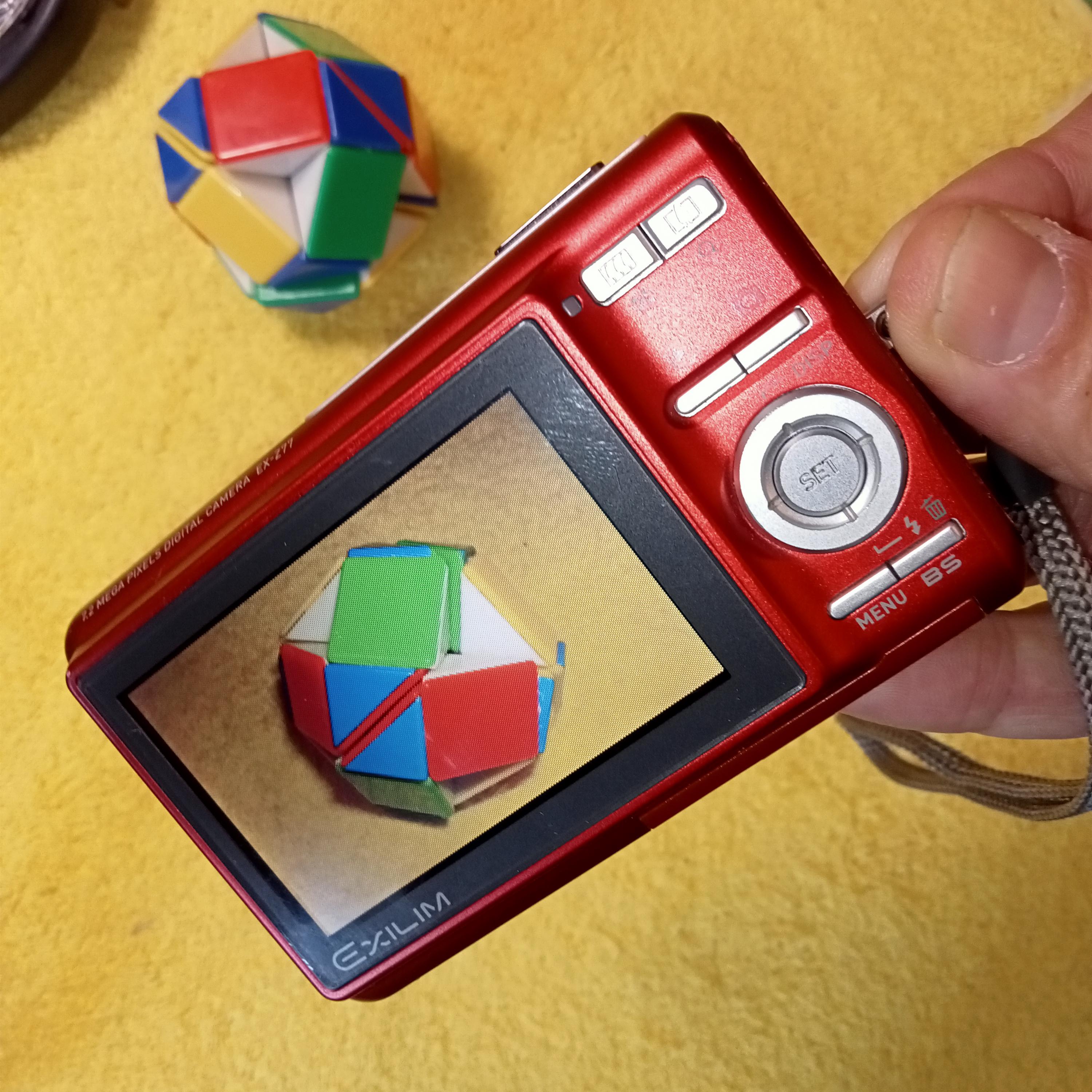 Red Digital Camera, Working Casio Exlim EX-Z77, 7.2 MP Camera, 3x
