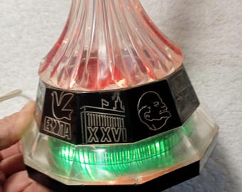 Vintage Table Lamp,night Light Rocket Ussr, 70s Lamp, Soviet Space