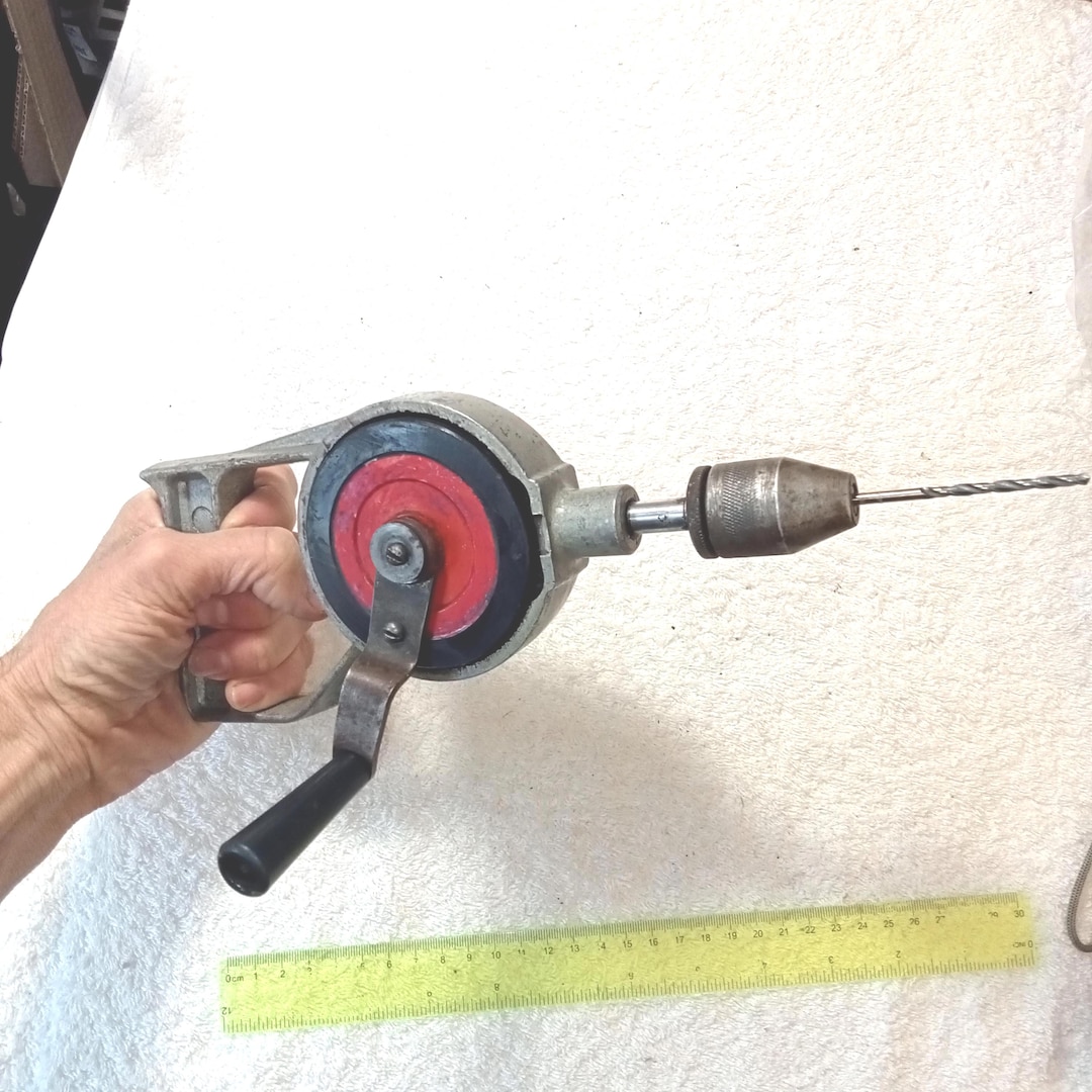 Soviet Working Old Hand Drill Rd-4.primitive Hand Tools. Vintage USSR ...