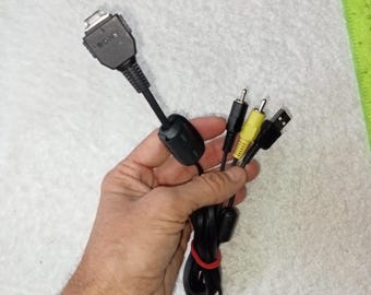 Sony Camera AV Cable TV adapter Video USB Audio Digital, original Data cable Power cord for some SonyDSC-W50,W300,T10 camera and some others