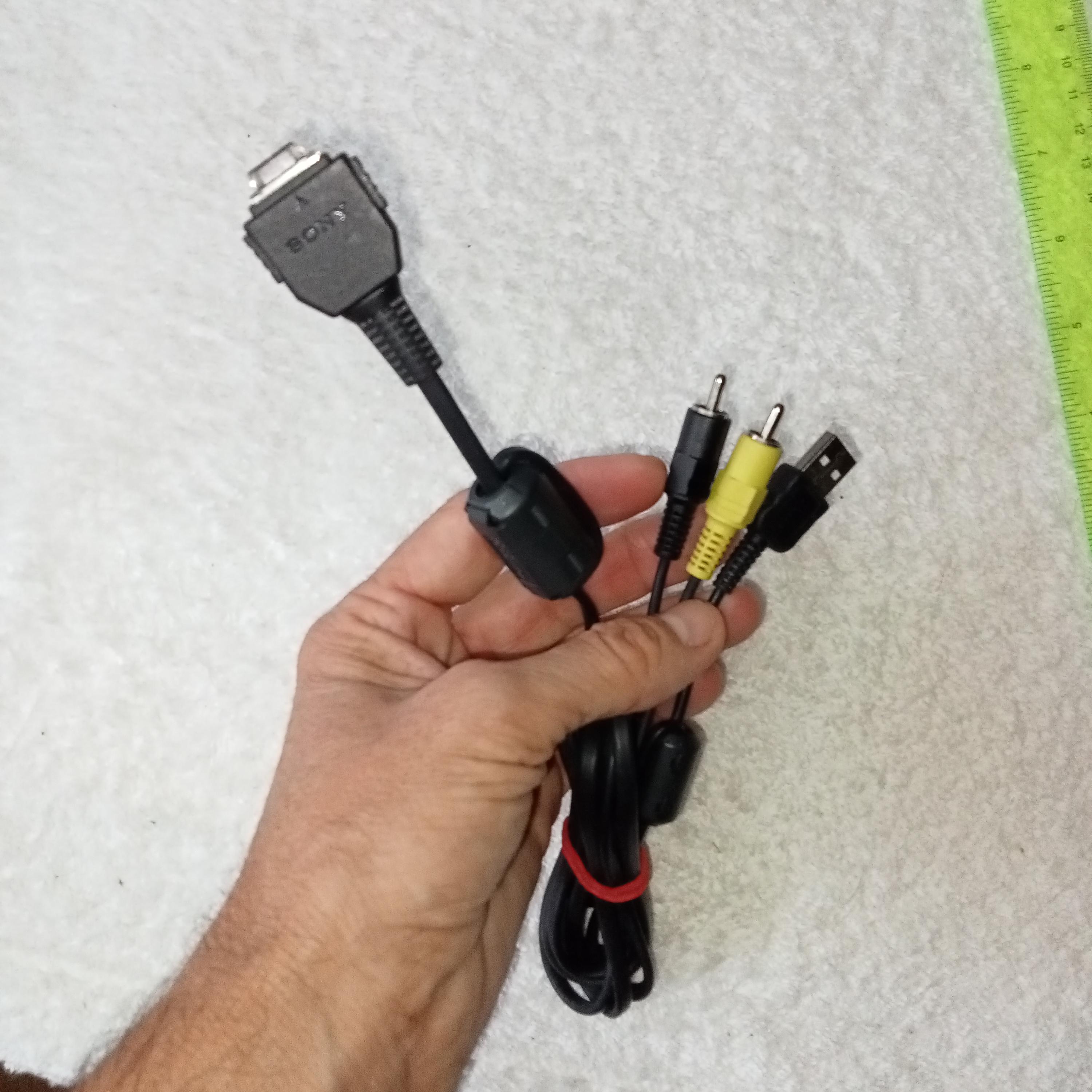 Sony Camera AV Cable TV Adapter Video USB Audio Digital, Original