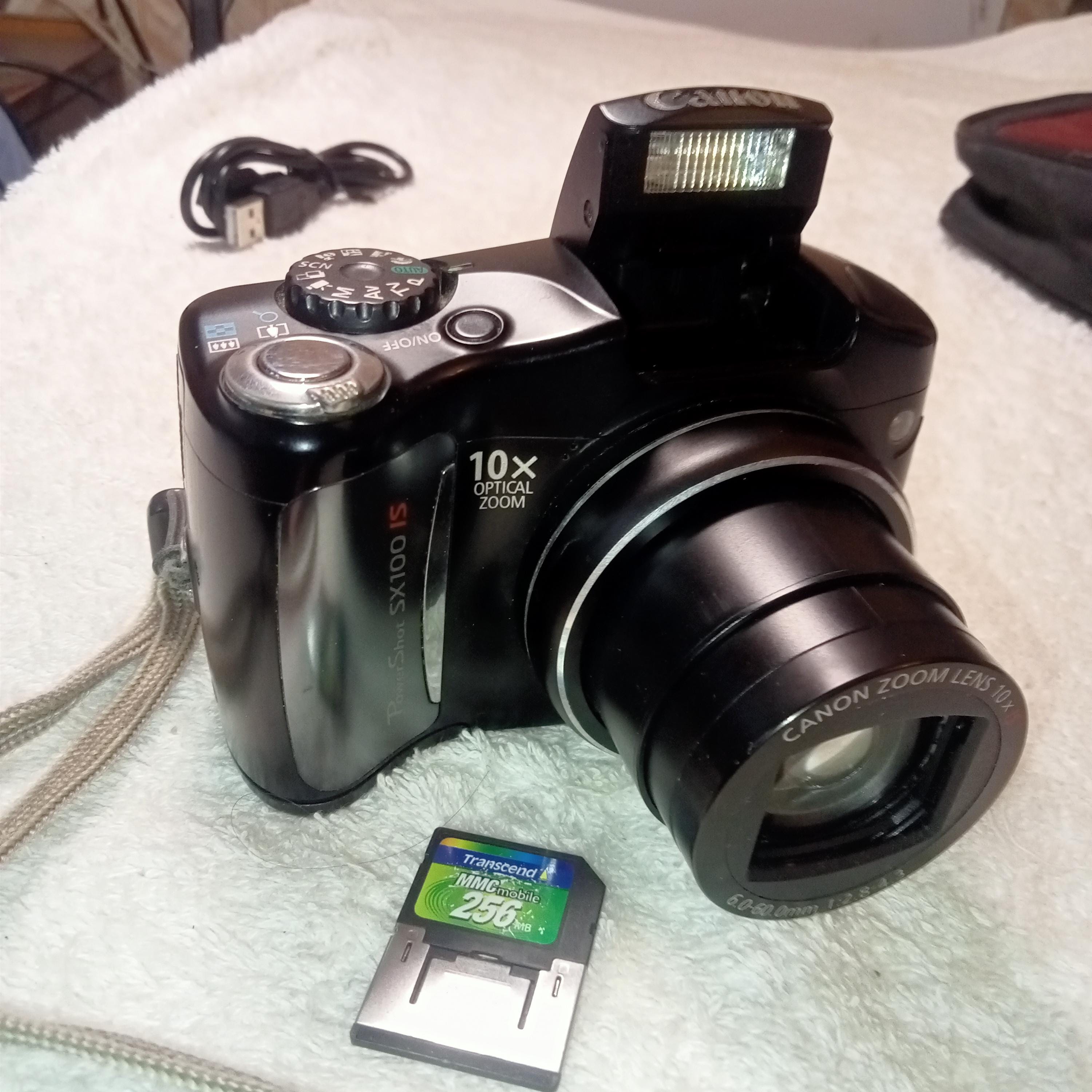 Working Digital Camera, Canon Powershot SX100IS, 8 MP, 10x Optical 
