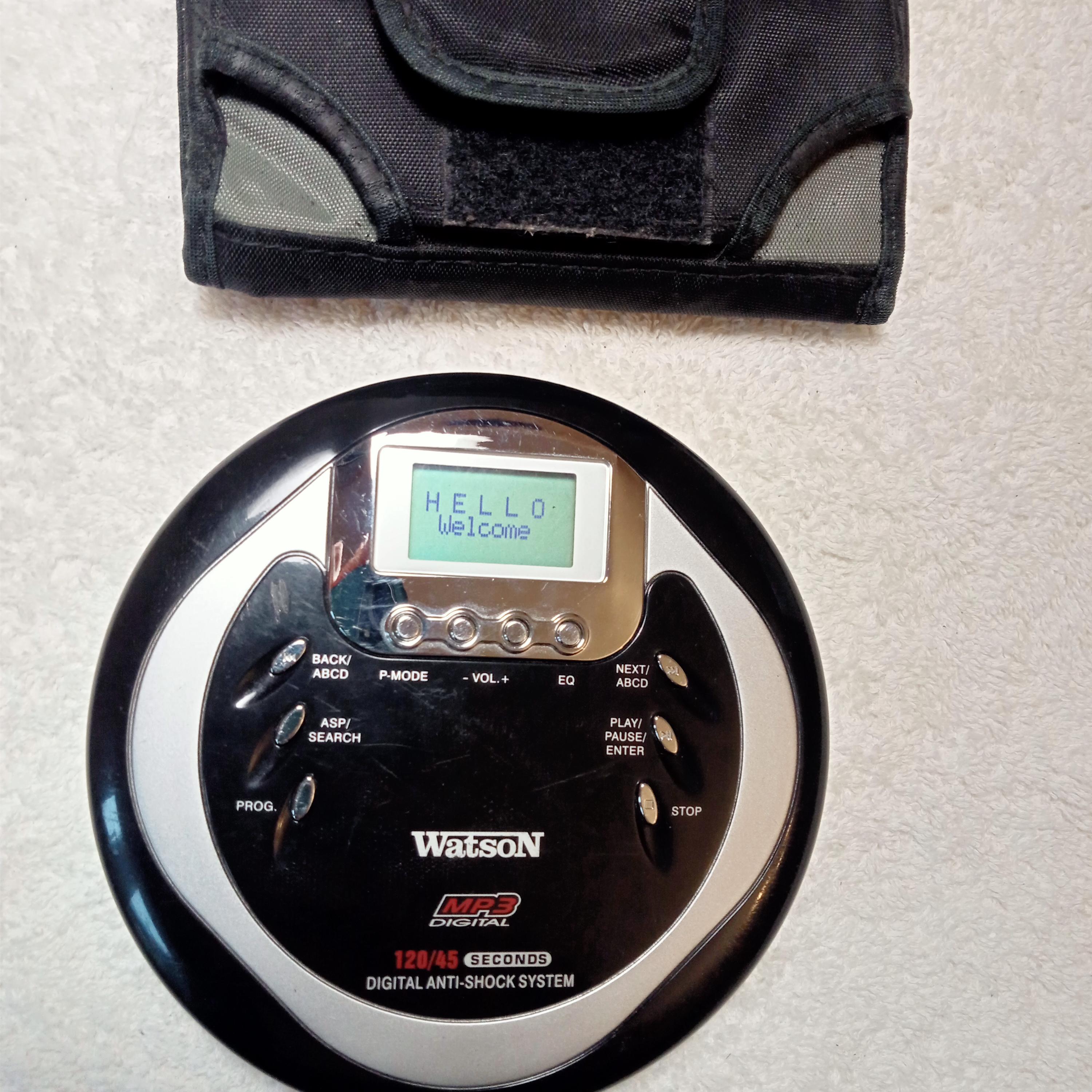 Watson CD7552M Working CD Player,mp3,portable CD Player