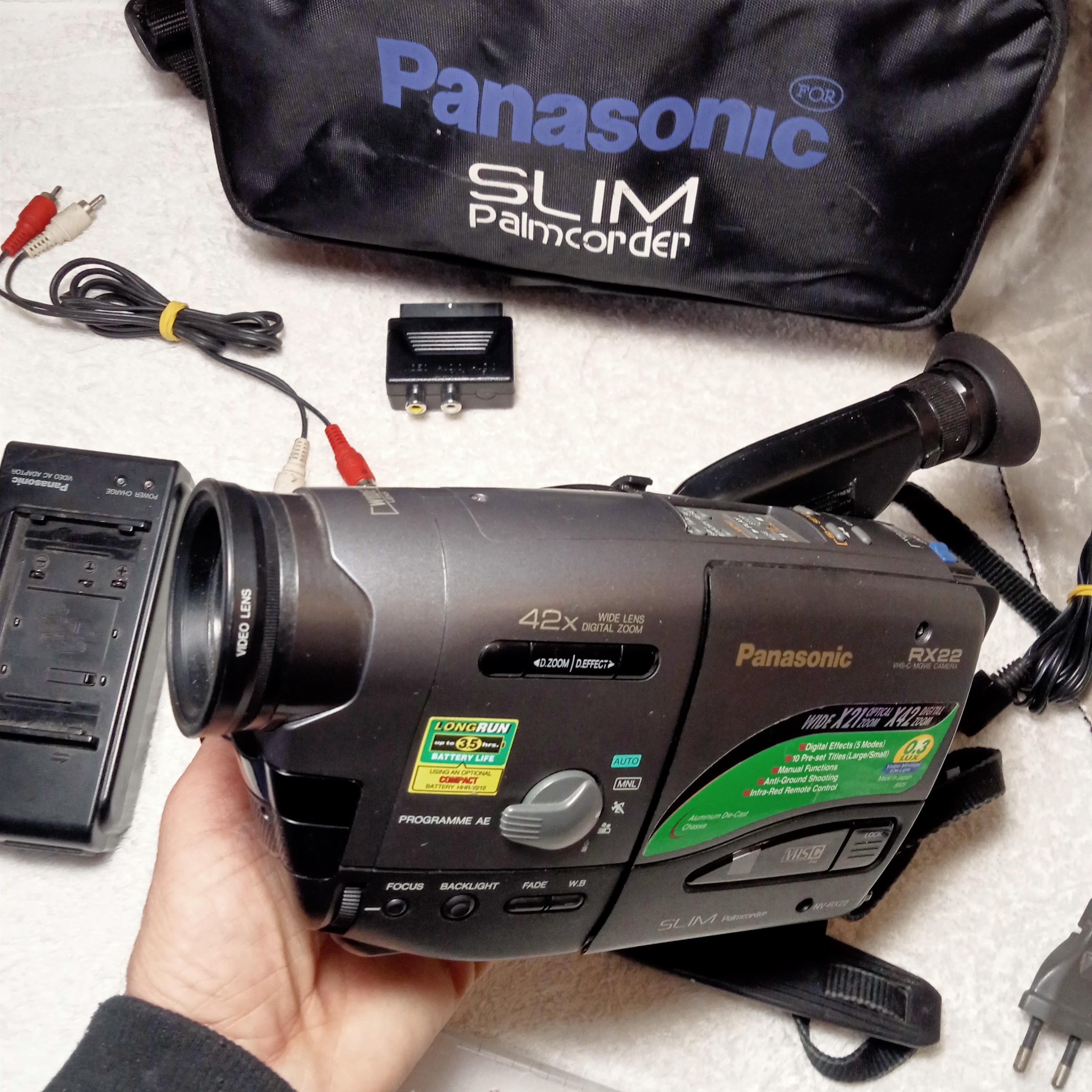 Working Video Camera Panasonic NV-RX 22, VHS-C, Pal, Made in Japan