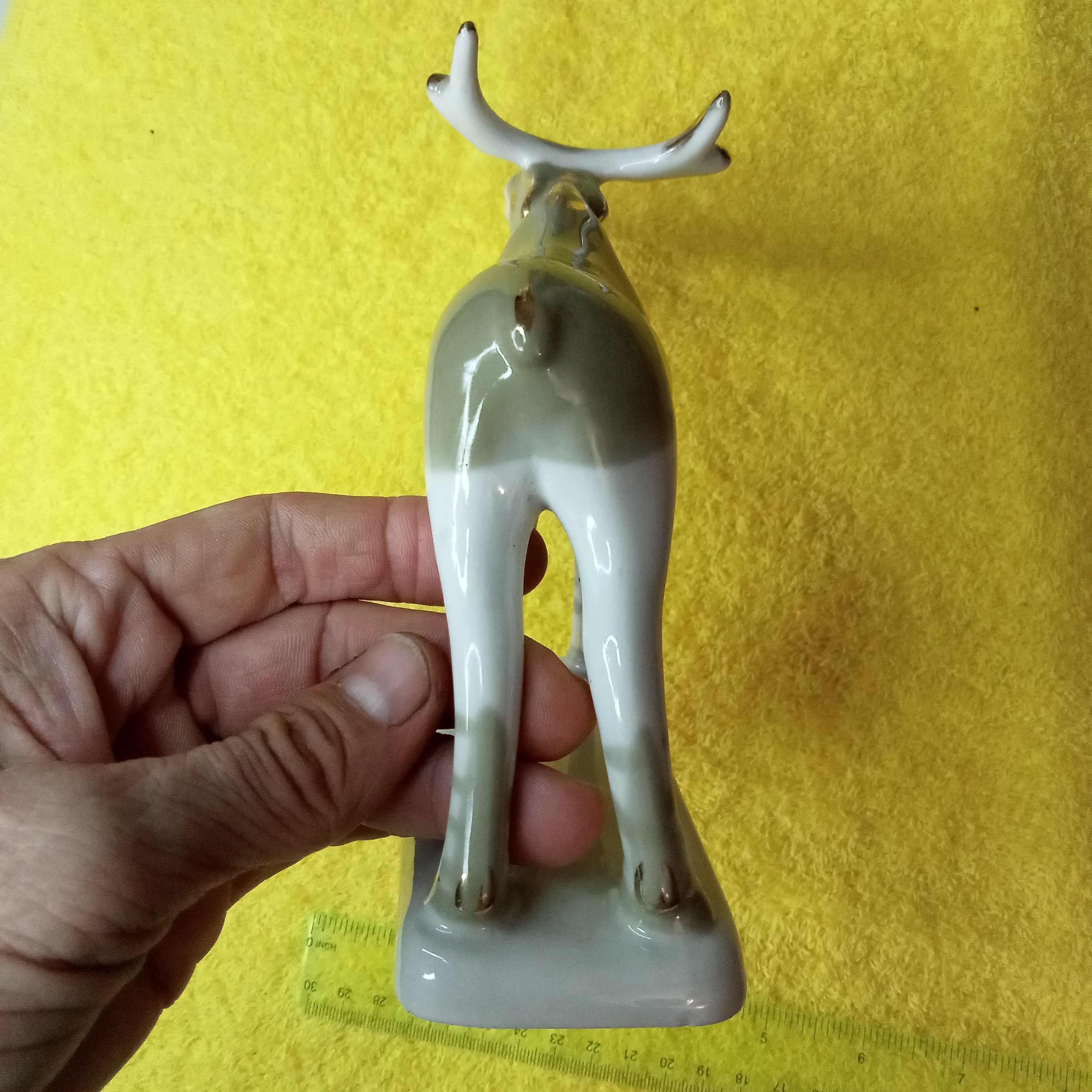 Soviet Porcelain Elk Porcelain Figurine Antique Soviet Etsy