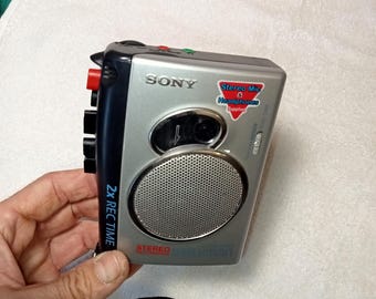 Working Sony TMC-300 Portable Cassette Player Vintage Player Rare Cassette Player Vintage Collectible Cassette Recorder