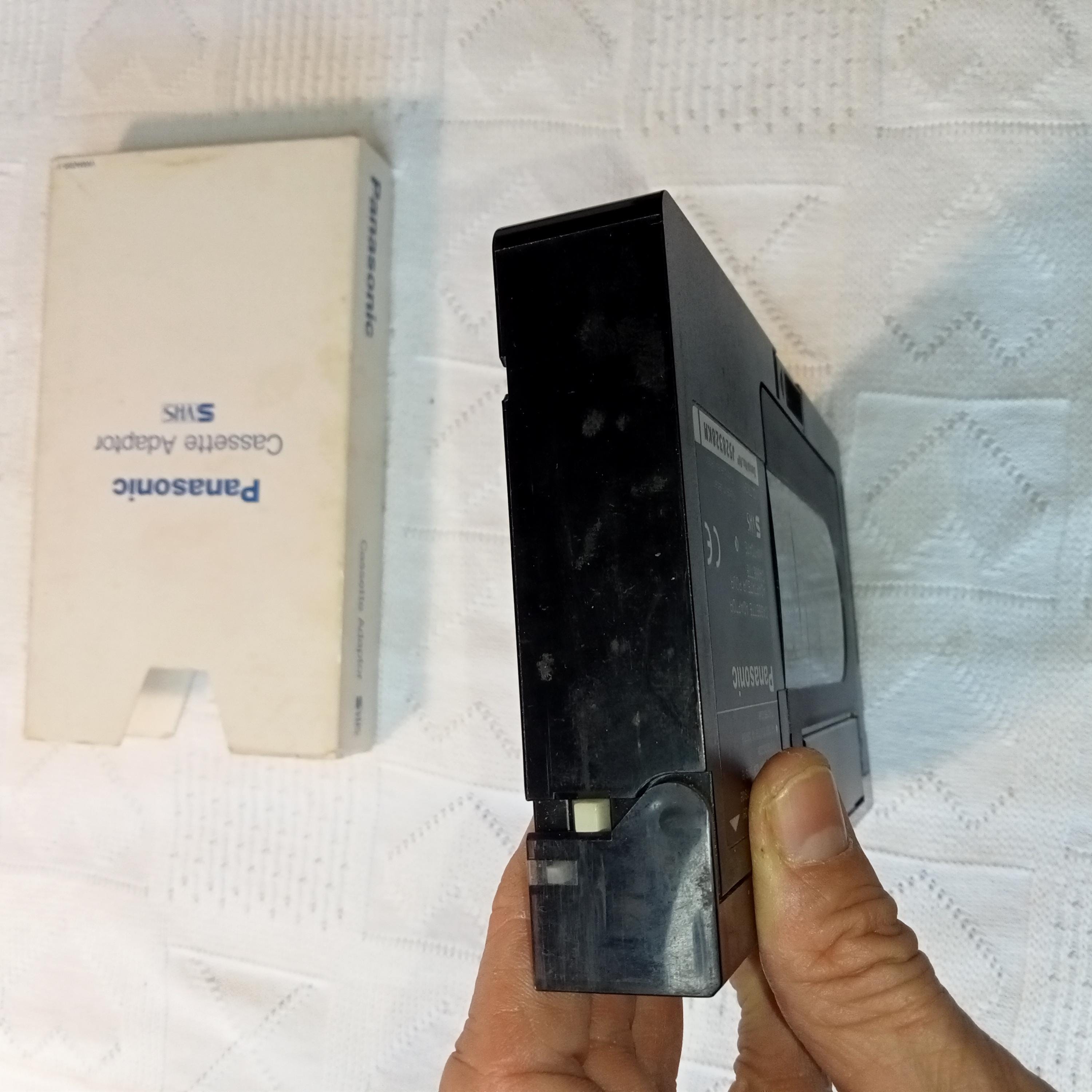 Adapter for Panasonic S VHS VW-TCA7E Cassettes, for VHC Video