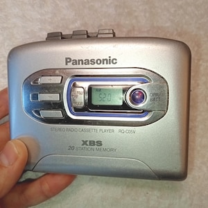 Working stereo radio cassette player,recorder Panasonic RQ-CO5V, cassette radio, cassette player,portable cassette player,vintage player
