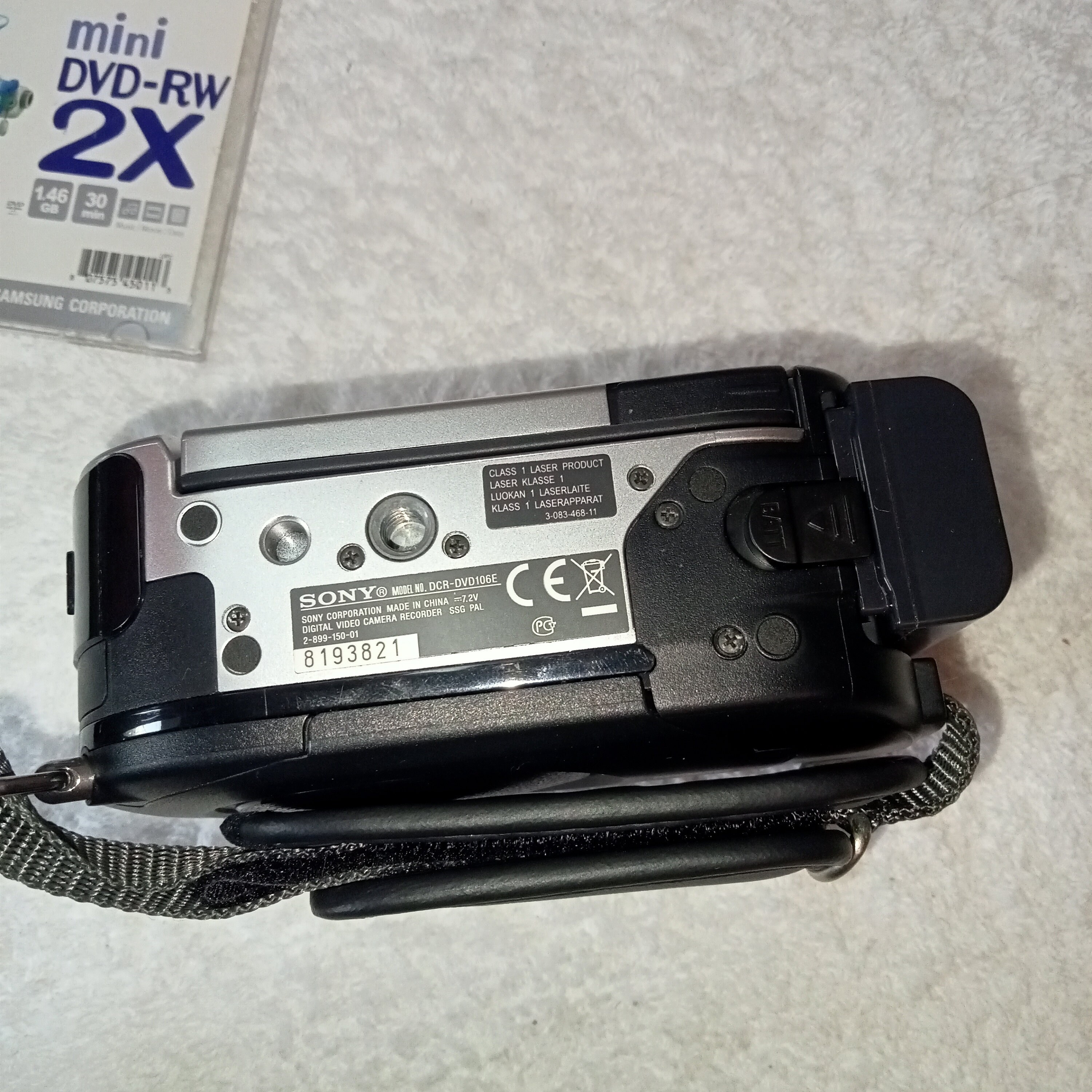 In Working Digital Video Camera Sony DCRDVD106E Japan Handycam Carl