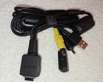 Sony Camera AV Cable TV adapter Video USB Audio Digital, original Data cable Power cord for some SonyDSC-W50 -W55,W70 camera and some others