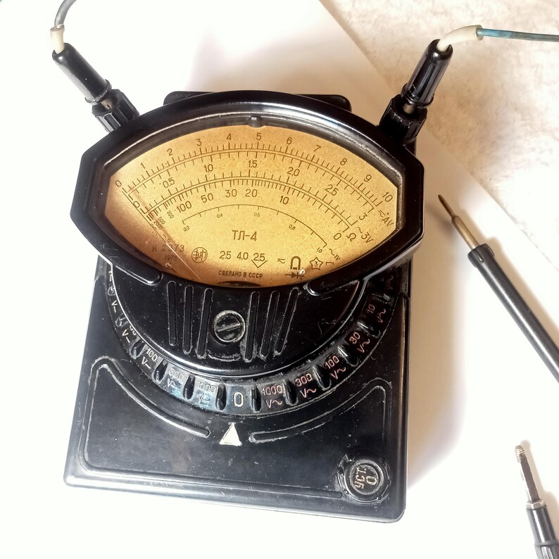 Soviet Electronic Instruments Vintage Soviet Working Measuring Device TL-4, Carbolite, Soviet ...