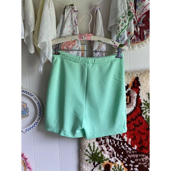 70's Sweet Briar vintage high waisted bright gree… - image 2