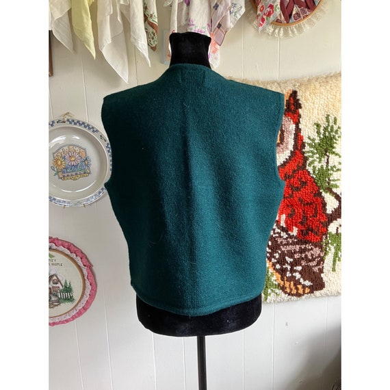 90's vintage hunter green equestrian embroidered … - image 2