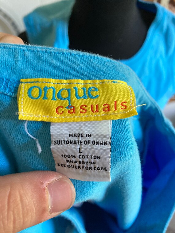 90's vintage funky Onque Casuals ocean dolphin se… - image 8