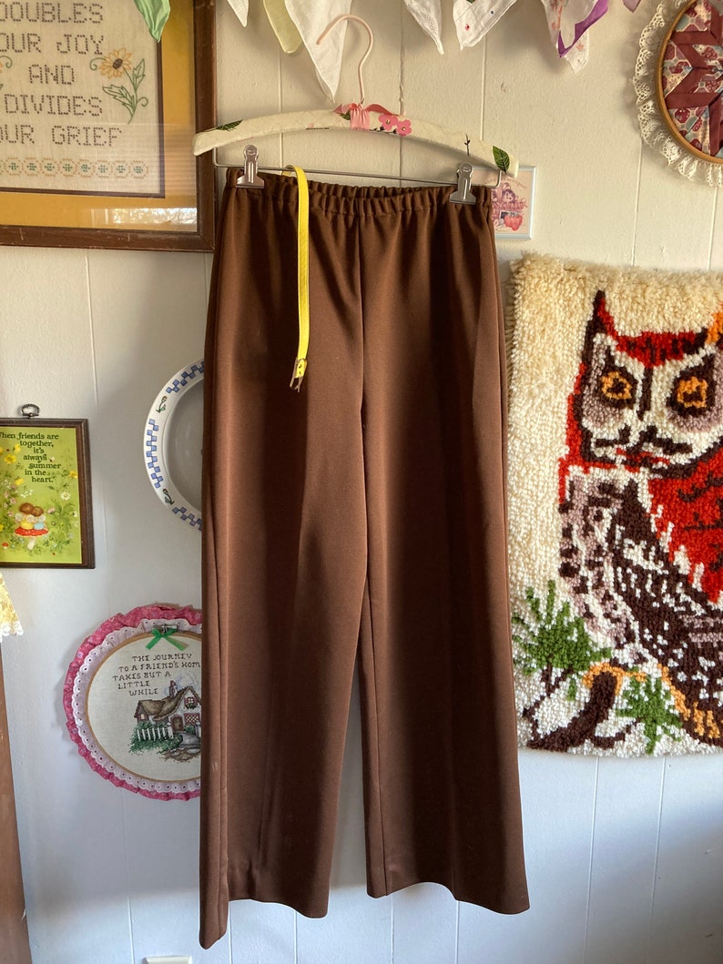 70's vintage tunic and high waisted pants leisurewear set image 7