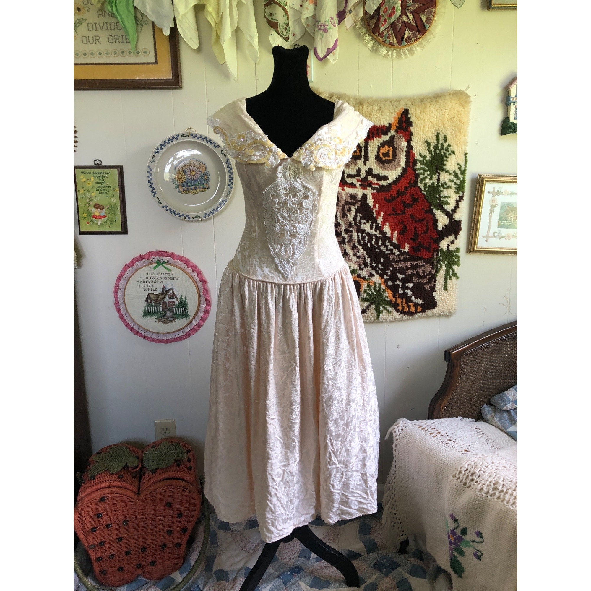 80s Gunne Sax Jessica Mcclintock Drop Waist Dress - Etsy